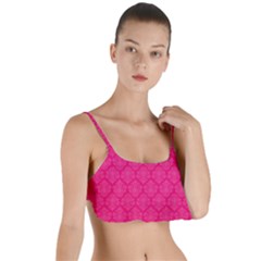 Pink Pattern, Abstract, Background, Bright Layered Top Bikini Top  by nateshop