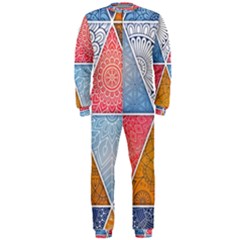 Texture With Triangles Onepiece Jumpsuit (men) by nateshop