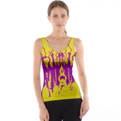 Yellow And Purple In Harmony Women s Basic Tank Top by pepitasart