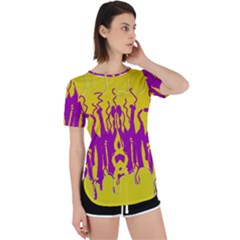 Yellow And Purple In Harmony Perpetual Short Sleeve T-shirt