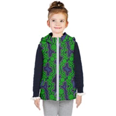 Authentic Aboriginal Art - After The Rain Kids  Hooded Puffer Vest by hogartharts