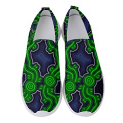 Authentic Aboriginal Art - After The Rain Women s Slip On Sneakers by hogartharts