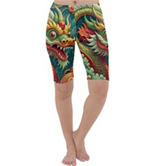 Chinese New Year ¨c Year Of The Dragon Cropped Leggings 