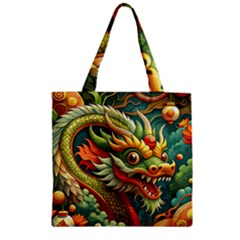 Chinese New Year ¨c Year Of The Dragon Zipper Grocery Tote Bag
