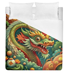 Chinese New Year ¨c Year Of The Dragon Duvet Cover (queen Size)