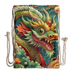 Chinese New Year ¨c Year Of The Dragon Drawstring Bag (large)