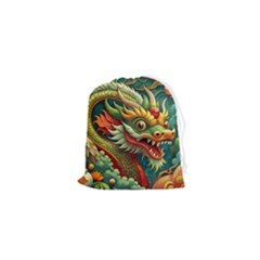 Chinese New Year ¨c Year Of The Dragon Drawstring Pouch (xs)