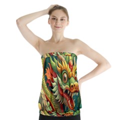Chinese New Year ¨c Year Of The Dragon Strapless Top