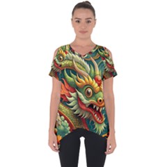 Chinese New Year ¨c Year Of The Dragon Cut Out Side Drop T-shirt
