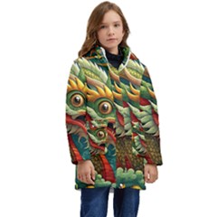 Chinese New Year ¨c Year Of The Dragon Kids  Hooded Longline Puffer Jacket