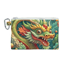 Chinese New Year ¨c Year Of The Dragon Canvas Cosmetic Bag (medium)