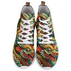 Chinese New Year ¨c Year Of The Dragon Men s Lightweight High Top Sneakers