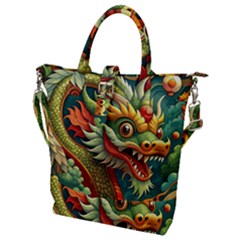 Chinese New Year ¨c Year Of The Dragon Buckle Top Tote Bag