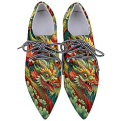 Chinese New Year ¨c Year Of The Dragon Pointed Oxford Shoes