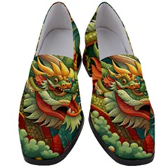 Chinese New Year ¨c Year Of The Dragon Women s Chunky Heel Loafers