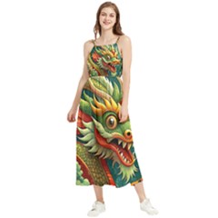 Chinese New Year ¨c Year Of The Dragon Boho Sleeveless Summer Dress by Valentinaart