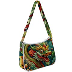 Chinese New Year ¨c Year Of The Dragon Zip Up Shoulder Bag