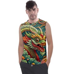 Chinese New Year ¨c Year Of The Dragon Men s Regular Tank Top