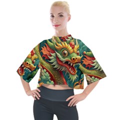 Chinese New Year ¨c Year Of The Dragon Mock Neck T-shirt