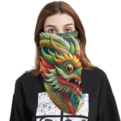Chinese New Year ¨c Year Of The Dragon Face Covering Bandana (triangle)