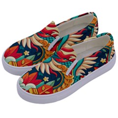 Chinese New Year ¨c Year Of The Dragon Kids  Canvas Slip Ons by Valentinaart