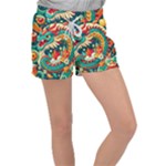 Chinese New Year – Year of the Dragon Women s Velour Lounge Shorts