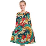 Chinese New Year – Year of the Dragon Kids  Midi Sailor Dress