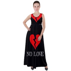 No Love, Broken, Emotional, Heart, Hope Empire Waist Velour Maxi Dress by nateshop