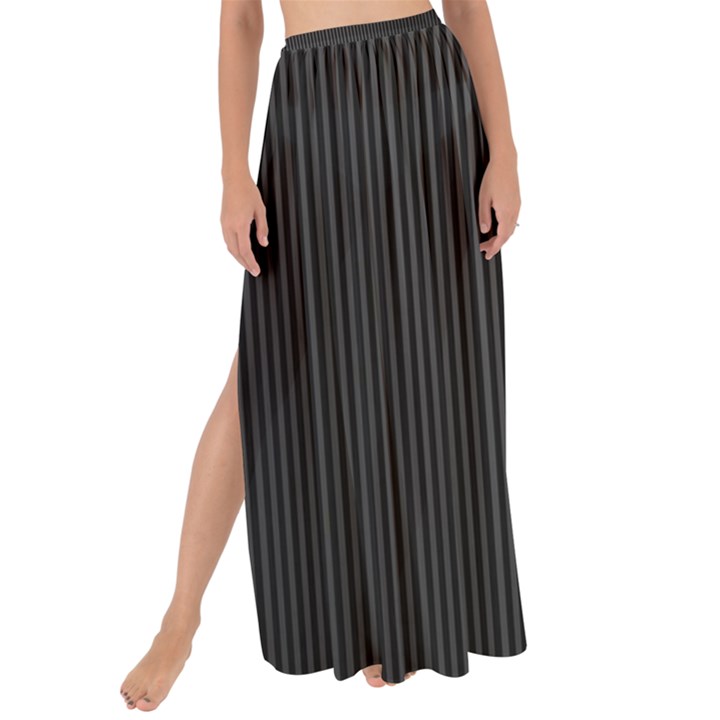 S Black Fingerprint, Black, Edge Maxi Chiffon Tie-Up Sarong