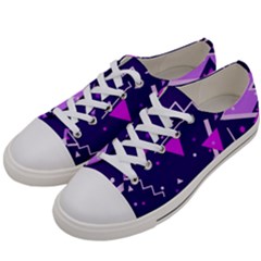Triangles, Triangle, Colorful Men s Low Top Canvas Sneakers by nateshop