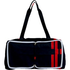Abstract Black & Red, Backgrounds, Lines Multi Function Bag by nateshop