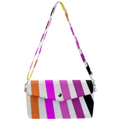 Colorful Multicolor Colorpop Flare Removable Strap Clutch Bag by Cemarart