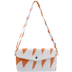 Orange Background Halloween Removable Strap Clutch Bag by Cemarart