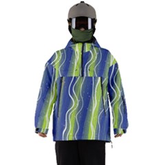 Texture Multicolour Gradient Grunge Men s Ski And Snowboard Waterproof Breathable Jacket by Cemarart