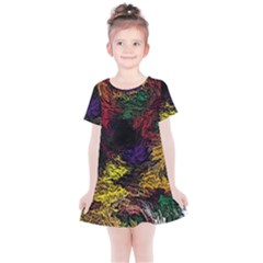 Abstract Painting Colorful Kids  Simple Cotton Dress by Cemarart