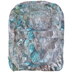 Mono Turquoise Blend Full Print Backpack by kaleidomarblingart