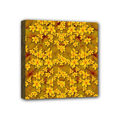 Blooming Flowers Of Lotus Paradise Mini Canvas 4  X 4  (stretched)