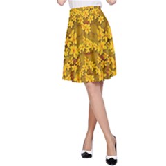 Blooming Flowers Of Lotus Paradise A-line Skirt