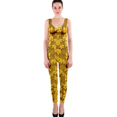 Blooming Flowers Of Lotus Paradise One Piece Catsuit