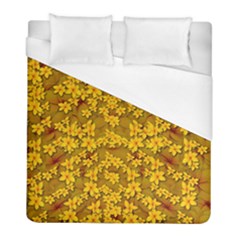 Blooming Flowers Of Lotus Paradise Duvet Cover (full/ Double Size)