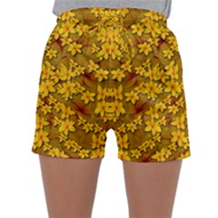 Blooming Flowers Of Lotus Paradise Sleepwear Shorts