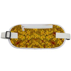 Blooming Flowers Of Lotus Paradise Rounded Waist Pouch