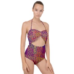 Building Architecture City Facade Scallop Top Cut Out Swimsuit by Grandong