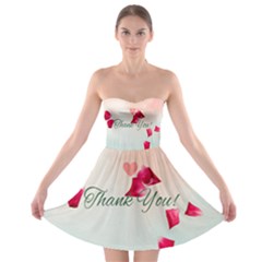 Thank You Design Strapless Bra Top Dress by lipli