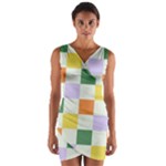 Board Pictures Chess Background Wrap Front Bodycon Dress