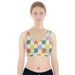 Board Pictures Chess Background Sports Bra With Pocket