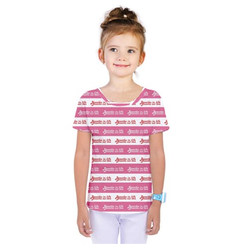 Breathe In Life, Breathe Out Love Text Motif Pattern Kids  One Piece T-shirt by dflcprintsclothing