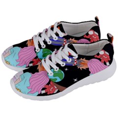 Girl Bed Space Planets Spaceship Rocket Astronaut Galaxy Universe Cosmos Woman Dream Imagination Bed Men s Lightweight Sports Shoes