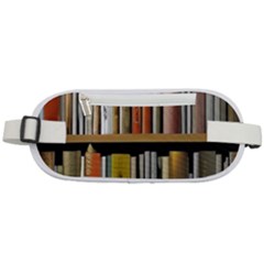Book Nook Books Bookshelves Comfortable Cozy Literature Library Study Reading Reader Reading Nook Ro Rounded Waist Pouch by Maspions