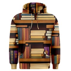 Book Nook Books Bookshelves Comfortable Cozy Literature Library Study Reading Room Fiction Entertain Men s Core Hoodie by Maspions